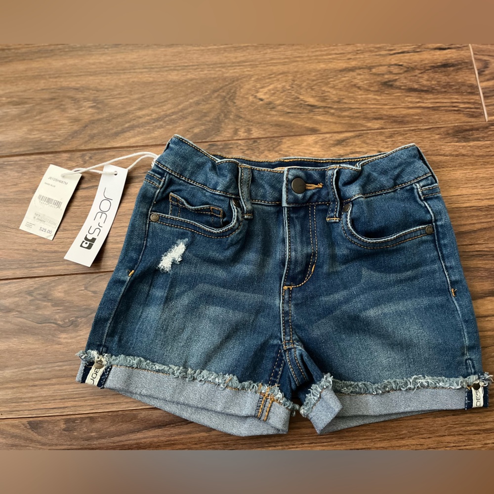 Joe’s Jeans Little Girls Size 5 Cuffed Stretch Denim Shorts